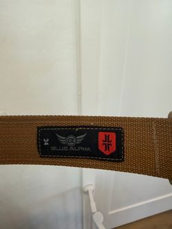 Blue Alpha FDE EDC belt in 34