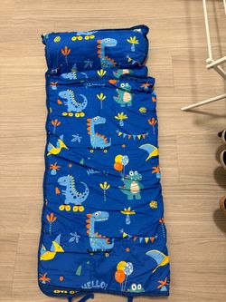 Kids Dinosaur Sleeping Bag with Pillow