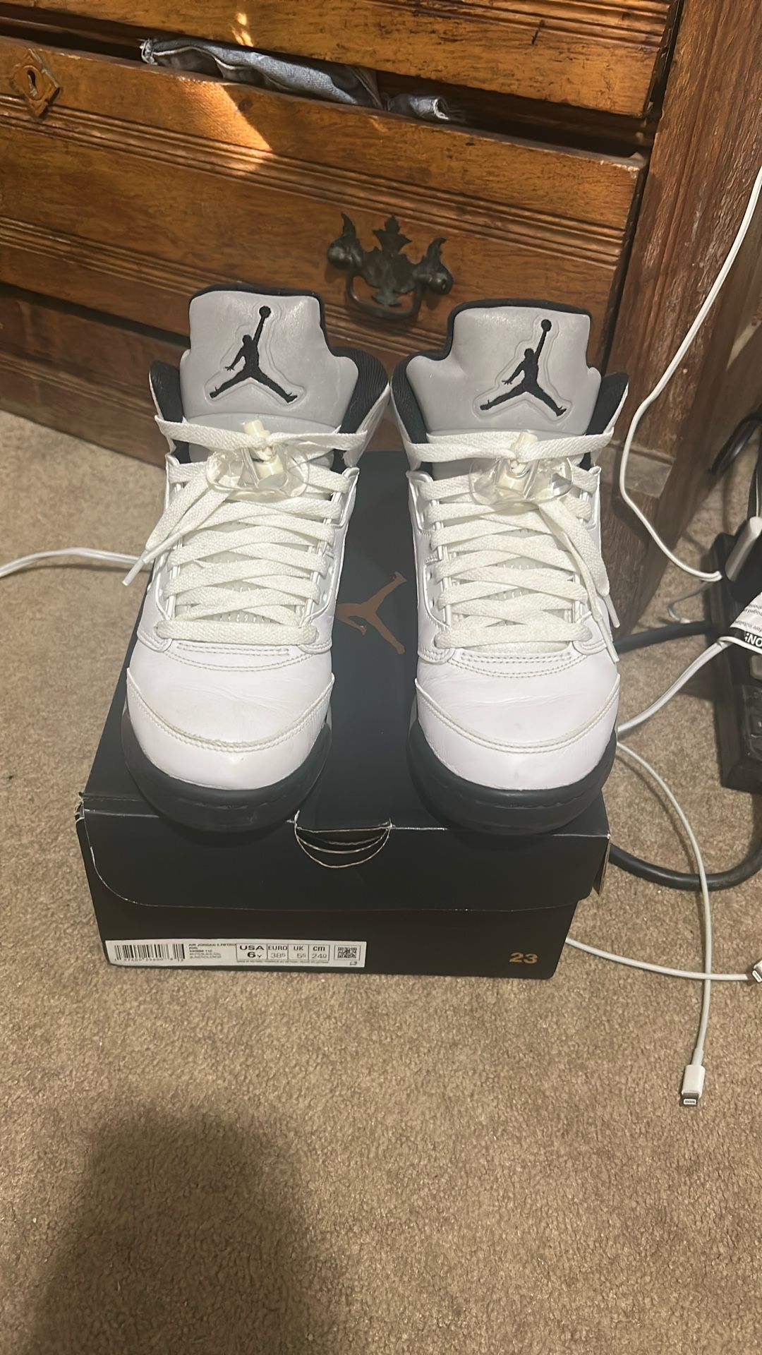 Air Jordan Retro 5’s Size 6Youth