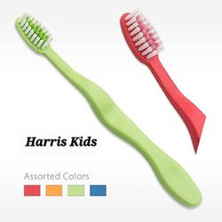 American Kids Toothbrush Age 4-8 Wavy Easy Grip Harris Choose One Made in USA