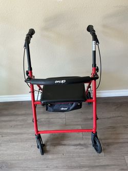 Drive Medical Four Wheel Rollator Walker  -  $130