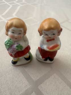 Vintage 1950’s 2 Hand-Painting Figurines