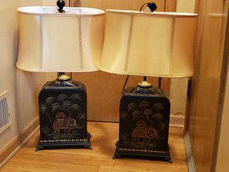Pair of decorative lamps