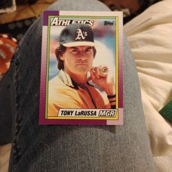 Tony Larussa Baseball Card