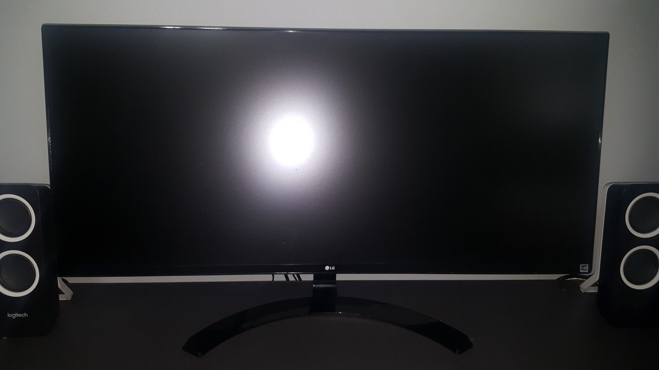 LG 34um61p monitor IPS wide screen 1080p 75hz freesync gaming 5ms(Like