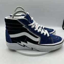 Vans Sk8-Hi Lightning Bolt Blue Black White Men’s 6 / Women’s 7.5 VN0A721454