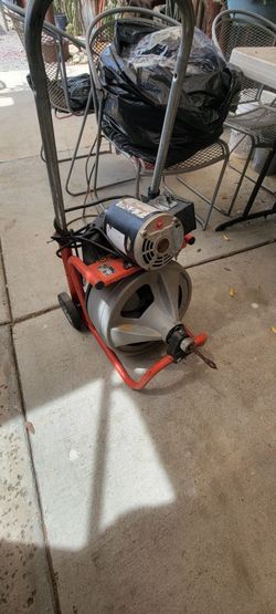Used RIDGID K-400 Drain Cleaning Drum Machine with 75' Cable