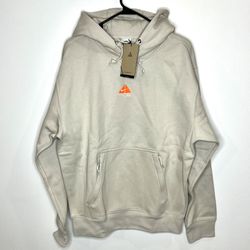 Nike ACG Therma Fit Fleece Pullover Hoodie Beige Size XS DH3087-104