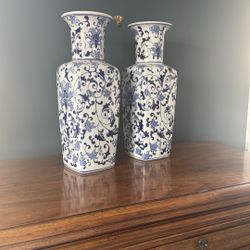 Twin Ceramic Vases 