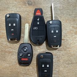 Keys And Remotes Cut And Programmed On Site Chevy Toyota Honda Dodge Jeep Chrysler Ford Lincoln Nissan Infiniti 