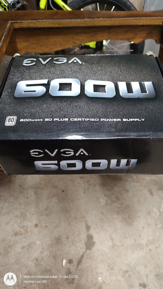 EVGA 600W 80plus Power Supply 