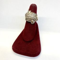 FLAWLESS 10K DIAMOND CLUSTER RING 