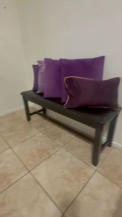Wooden bench