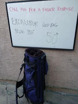 Excalibur Blue Golf Bag 35"