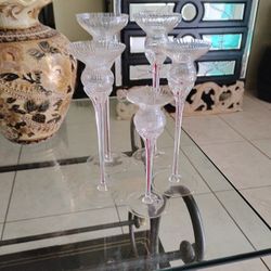 No Shipping Crystal Candle Holders