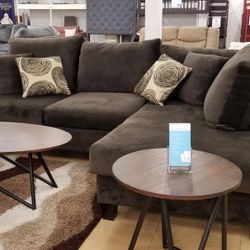 Groovy Chocolate RAF Sectional /couch /Living room set