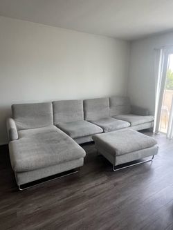 Grey modern couch