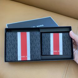 Michael Kors Men Gift 3in1 Wallet Box Set
