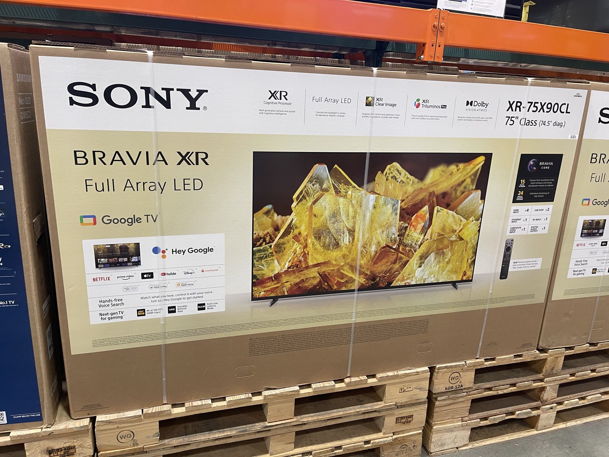 75” Sony Bravia 4K Smart TV
