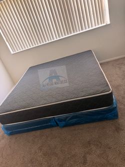 King mattress regular and box spring set (2pc - brand new)