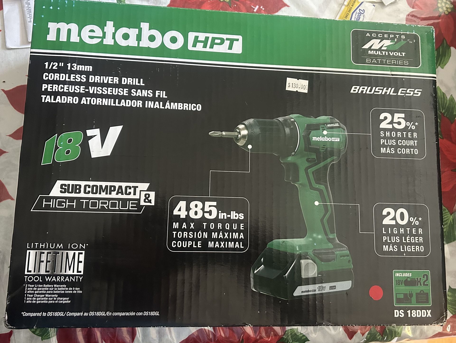 Metabo HPT 18V Brushless  1/2” Cordless Drill Kit