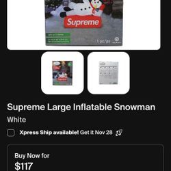 Supreme Large Inflatable Snowman