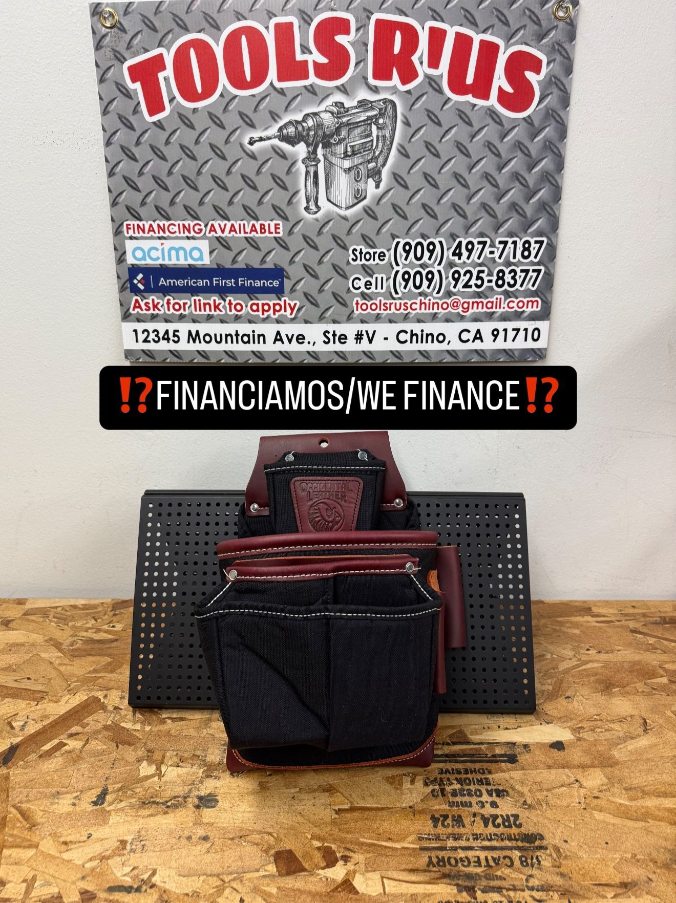 8581 OCCIDENTAL LEATHER Fat Lip Fastener Bag**(FINANCIAMOS/WE FINANCE)**