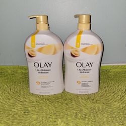 2 Olay 33oz Shea Butter Body Wash 