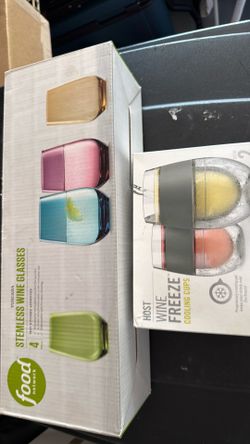 Wine and wine freeze glasses