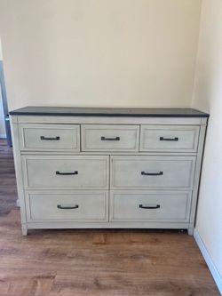 Nice grey and light beige dresser