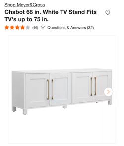 TV Console Up To 75 Inch TV