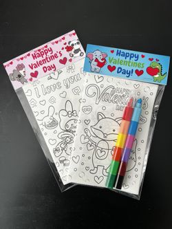 Valentine’s Day Coloring Favors