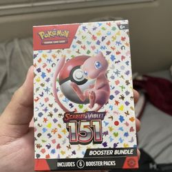 Pokemon Scarlet Violet 151 Booster Bundle 6-Pack Factory-Sealed English