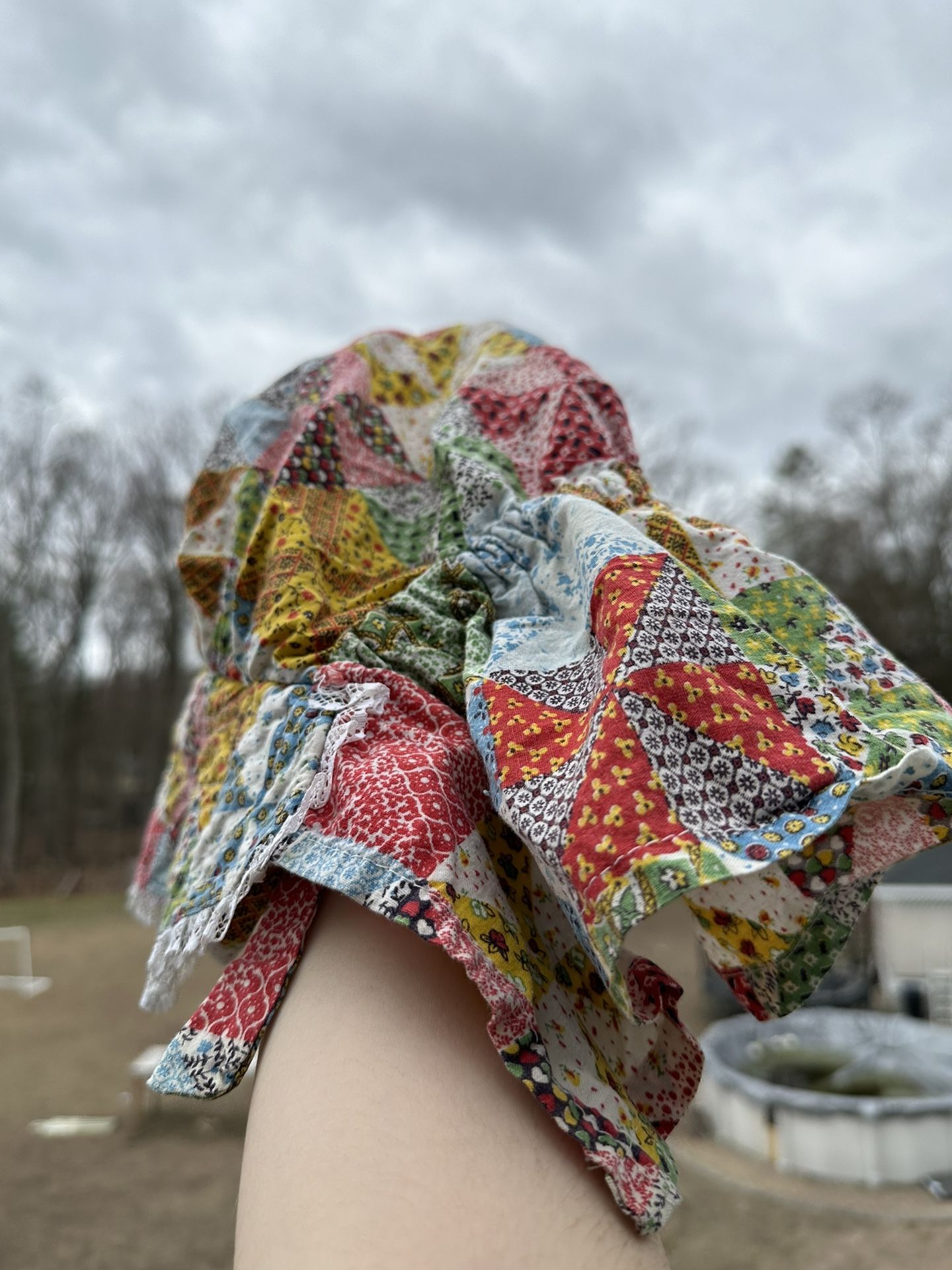 Festival Cottage Cottagecore Fairy Fairycore Renaissance fair Hat Rainbow Colorful Multicolored Praire