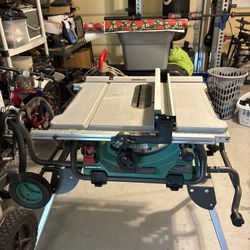 Metabo HPT 10 In Table Saw With Foldable Rolling Stand