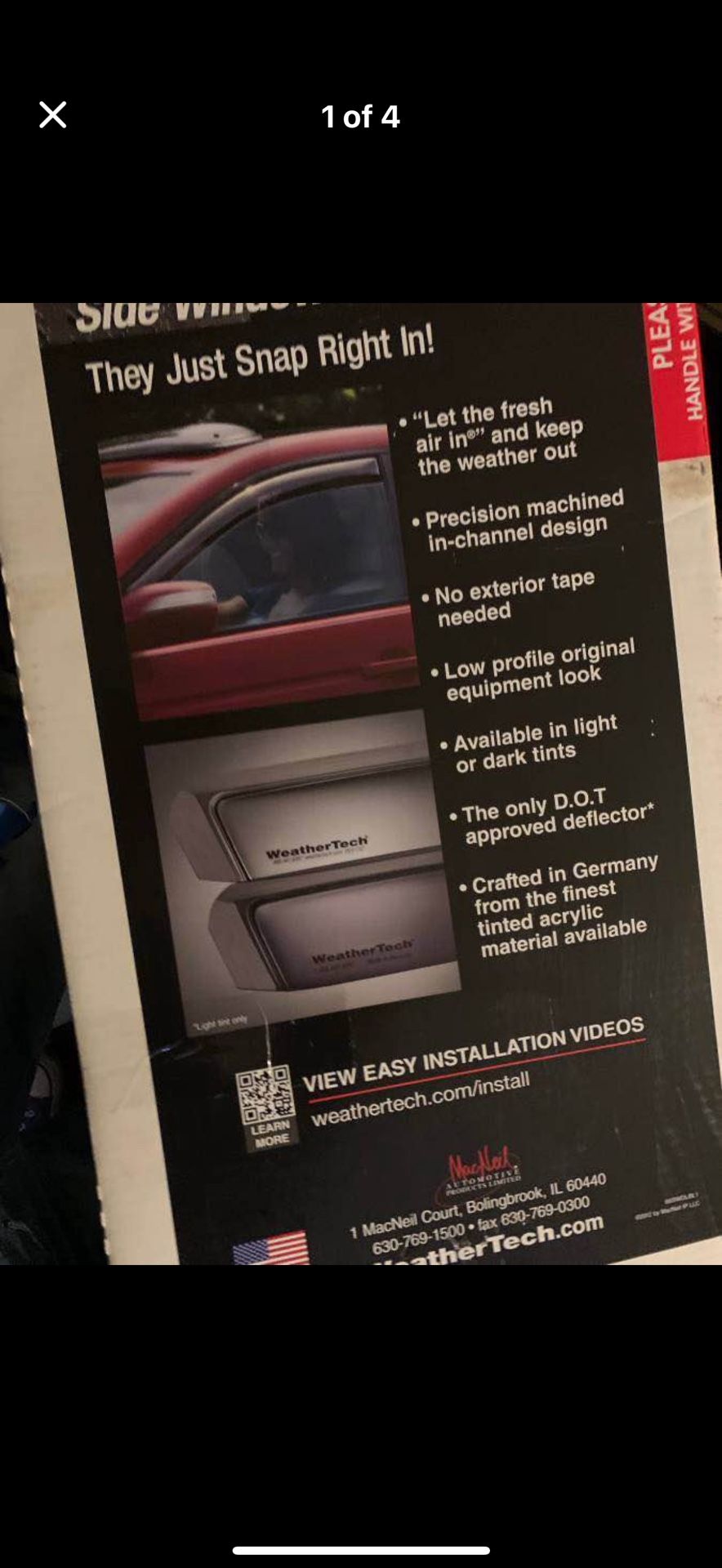 2005-2011 BMW 3series Sedan Side Window Deflectors