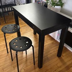 Ikea Table With Two Stools