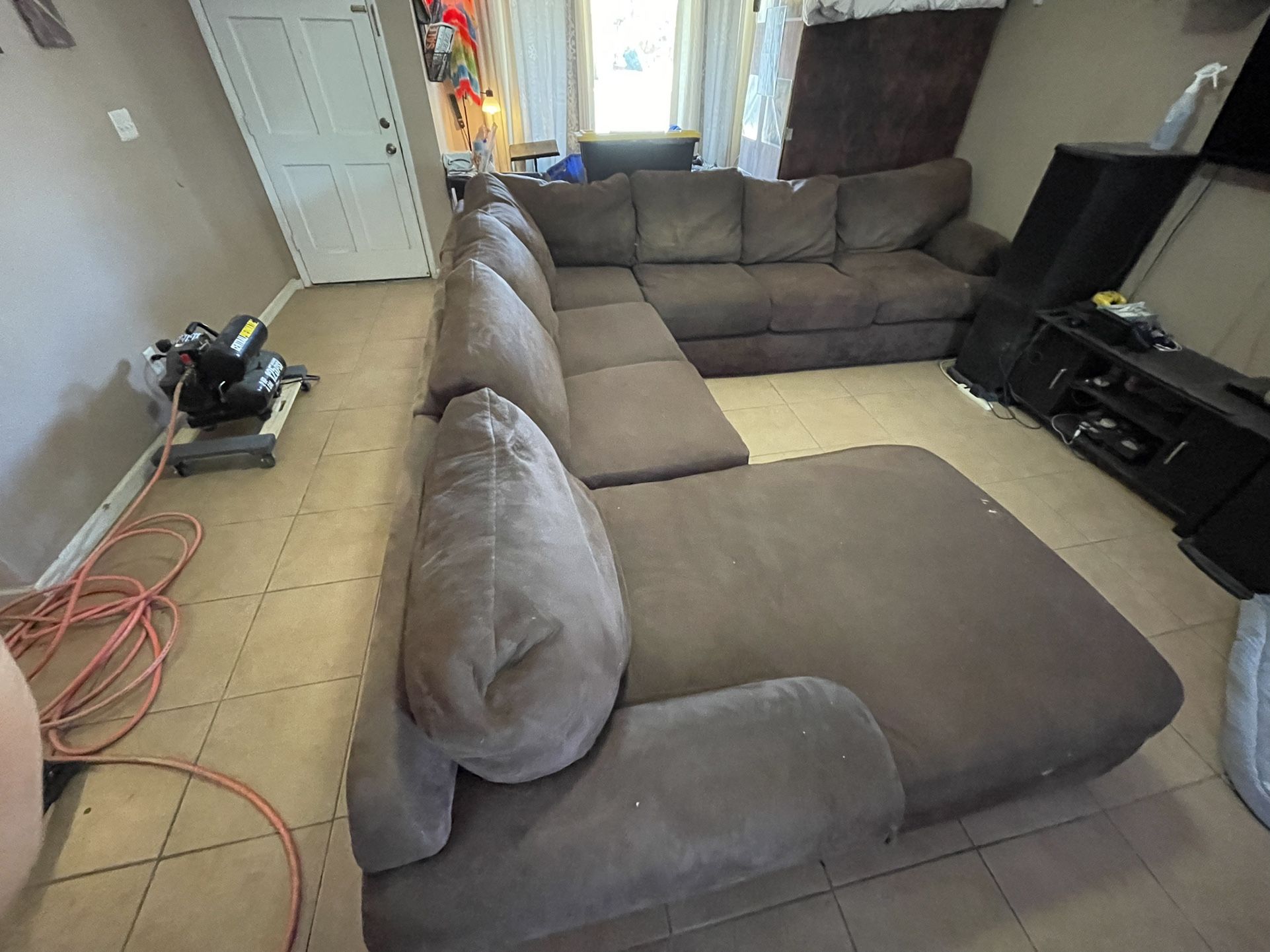 Large Brown Sectional