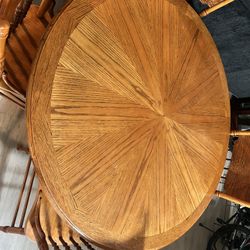 Wooden Table with 4 wooden chairs 
