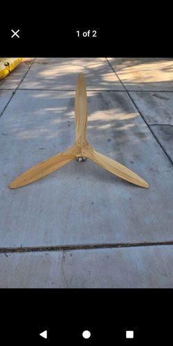 Wooden 3-Blade Propeller ceiling fan