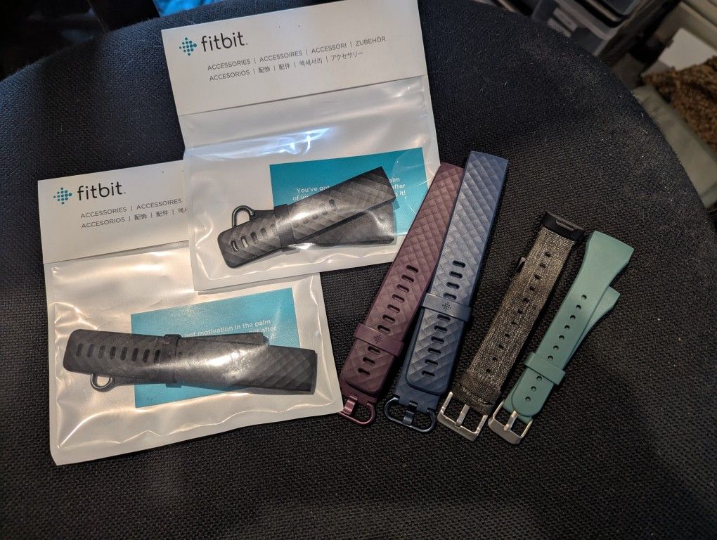 Fitbit Replacement Bands For Charge 3 And 4 - 6 Pair Lot