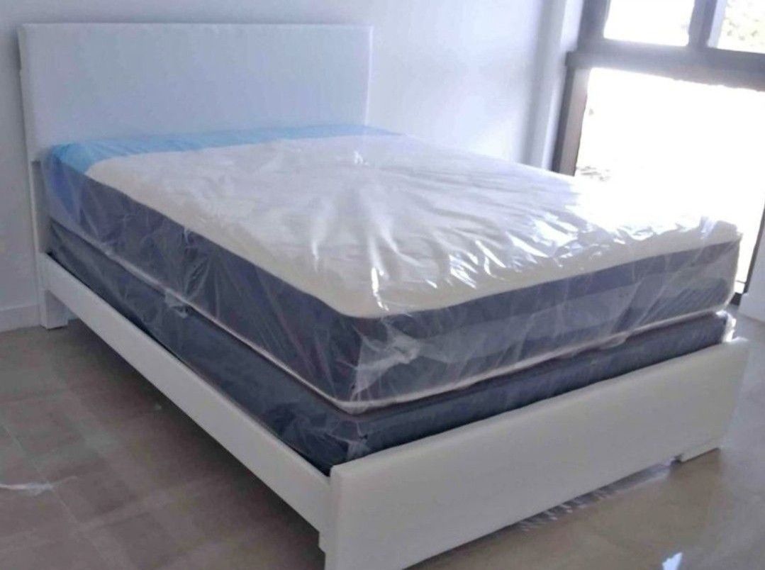 QUEEN Size Mattress With Box Spring Set Colchones Nuevos Queen Size Bed Frame Not INCLUDED