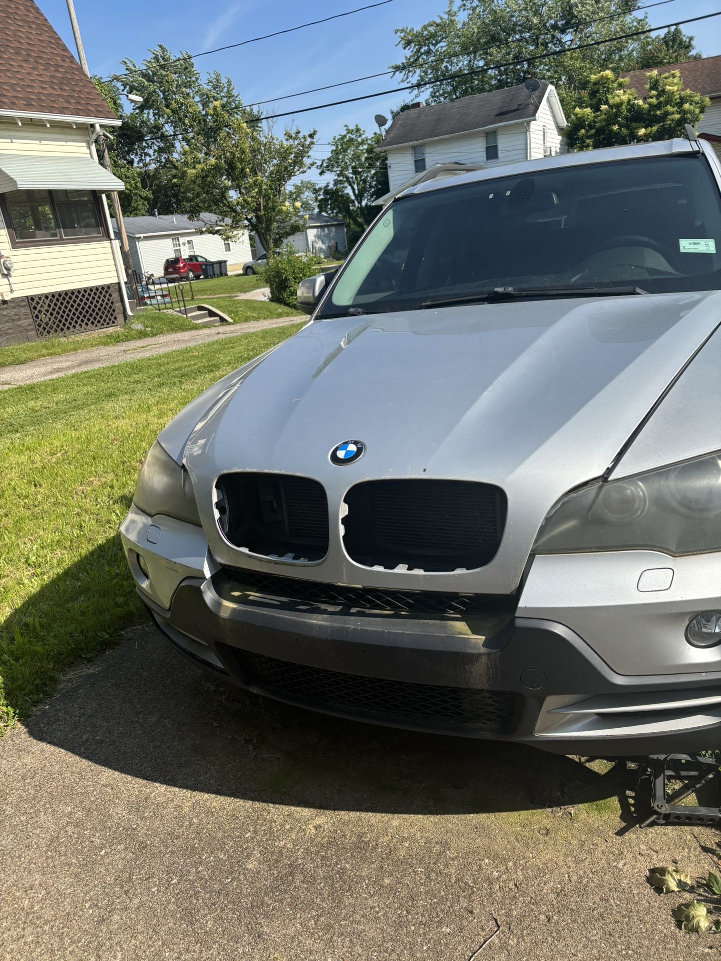 Silver BMW 2008 toy ( not a toy actual car )