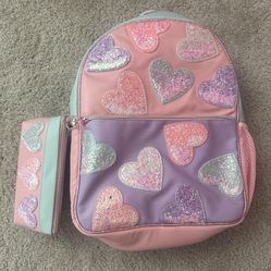 Girls Backpack And Pencil Bag
