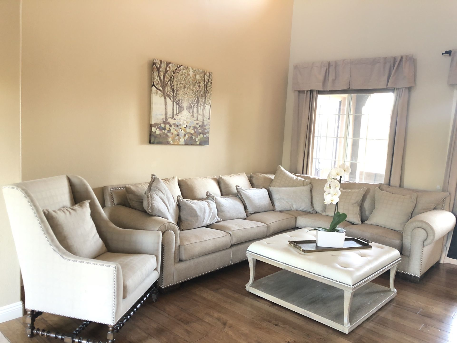 Extremely Highend Sofa With Lounge Chair Whole Set for Sale in San