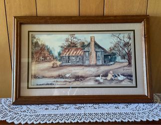Vintage Country Farmhouse Framed Print