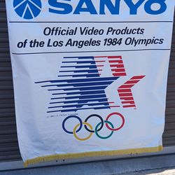 1984 Los Angeles Olympics Official Sanyo Banner