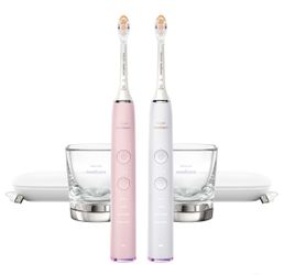 Philips Sonicare DiamondClean Smart Electric Rechargeable Toothbrush, 2-pack (Brand New) White & Pink