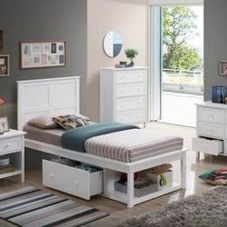 Brand New White Youth Twin Bed