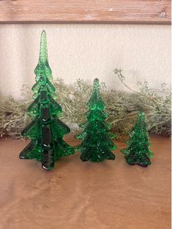 Vintage glass Christmas trees